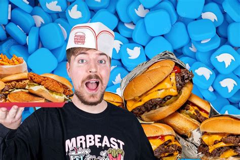 Beast Burger after he saw advertisements on YouTube. . Mr beast burger